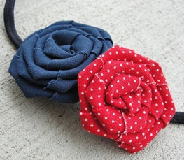 Prettylicious Navy & Red Headband