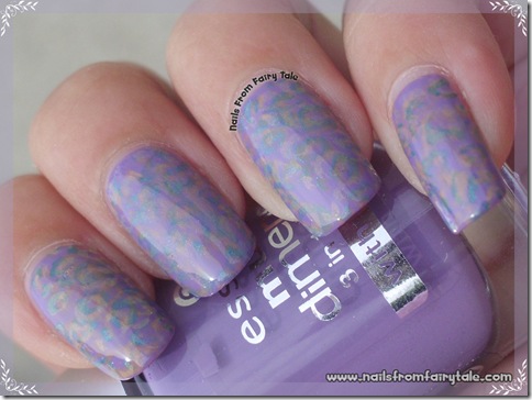 pastel multistamping leopard print