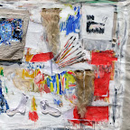 Detail: Untitled acrylic collage on canvas 109"x71" (180x278 cm) $200,000 DSCF0330 copy.jpg