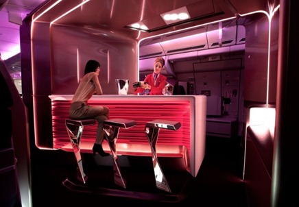 Virgin Atlantic A300 In Flight Bar Interior Design 