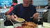 Peter O Gara enjoying the mushy peas