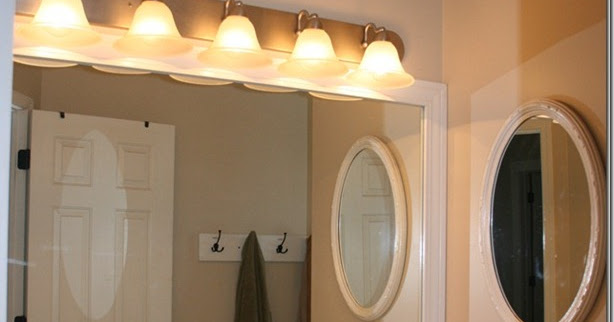 Parents of a Dozen: How to Frame a Bathroom Mirror