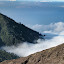 Clouds around the base of Raung