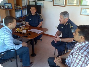 Juan Pablo de Jesús se reunió con el nuevo Jefe Departamental de la Policía bonaerense