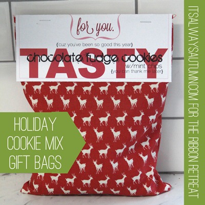 holiday cookie mix bags tutorial holiday cookie mix bags tutorial