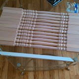 New balusters next an old one