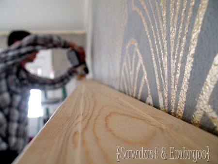 Crown Molding Shelf Tutorial by Sawdust and Embryos