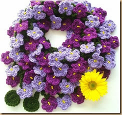 crochet flower four