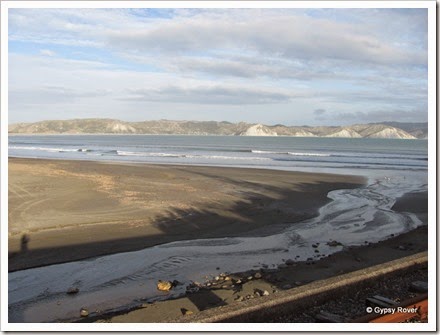 Mahia Peninsular from the now disused railway.