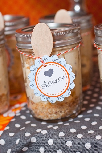 Easy Short Cut Cheesecake Baby Shower Favor via Project Nursery Easy Short Cut Cheesecake Baby Shower Favor via Project Nursery