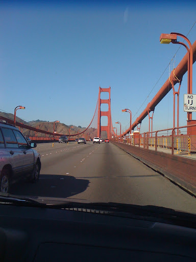 It turns out she had always wanted to visit and drive across the Golden Gate bridge.