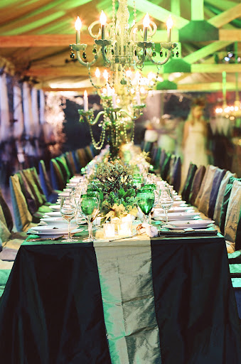 A tent outfitted to look like a barn is the perfect setting for a country wedding. A tent outfitted to look like a barn is the perfect setting for a country wedding.