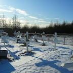 Cimetière typique avec ses croix blanches Cimetière typique avec ses croix blanches