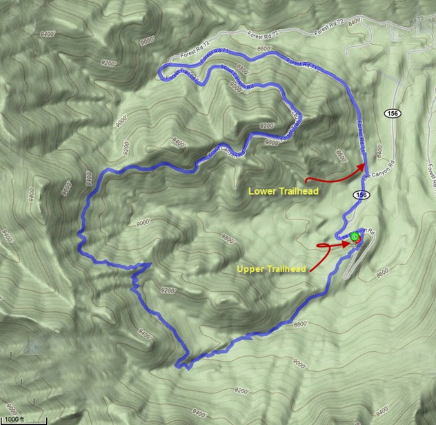 Bristlecone Trail Map
