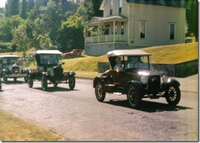 04 1926 Ford Model T Runabout & 1925 Ford Model T Pickup in the Rainier Days in the Park Parade on July 13, 1996