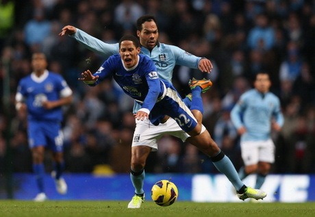 Hasil Manchester City vs Everton Liga Inggris Sabtu 1 Desember 2012