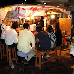 outdoor ramen shop in downtown fukuoka in Fukuoka, Japan 