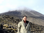 Standing in front of Mt. Tongariro