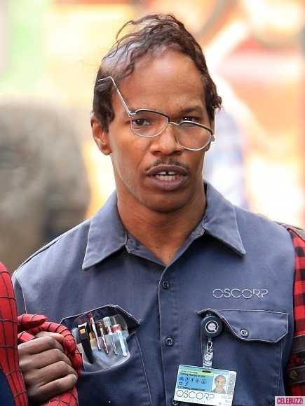 Peter Parker és Max Dillon találkozik A csodálatos pókember 2 forgatásán 02