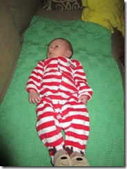 Zoey's first Christmas pjs4