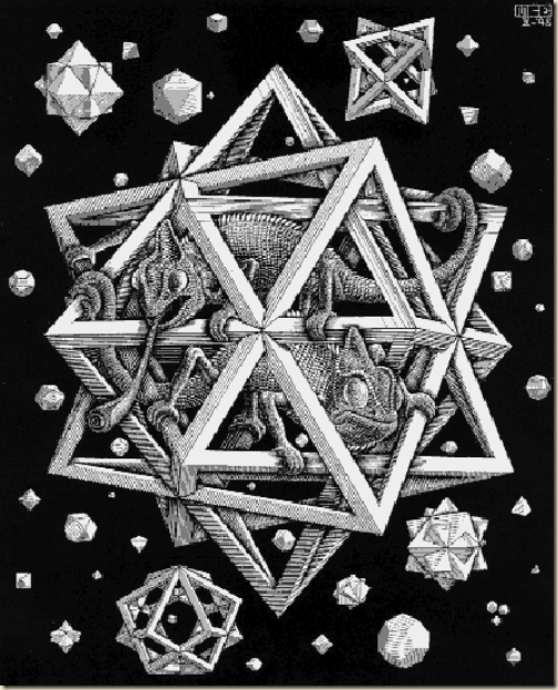 Escher, Etoiles 1948 Escher, Etoiles 1948