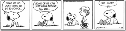 1985-01-29 - Snoopy as Joe Gloat
