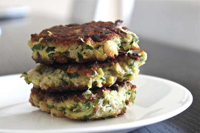 Zucchini-White Bean {Bacon} Fritters