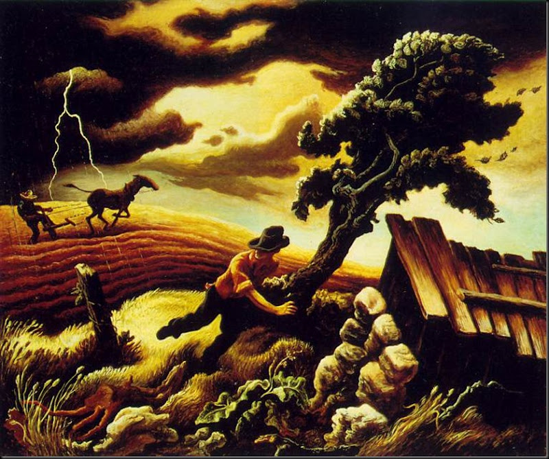 1940 The Hailstorm tempera on panel 83 x 101 cm
