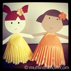 cupcake liner paper doll 06 cupcake liner paper doll 06