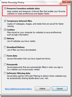 delete browsing history delete-browsing-history-menu