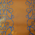 Luksusowa trudnopalna tkanina z haftem. "Tafta" butikowa. Na zasłony, poduszki, narzuty, dekoracje. Brązowa, niebieska.