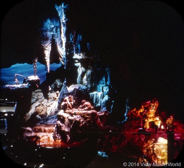 View-Master New York World's Fair 1964-1965 (A671),Scene 7: Walt Disney’s Animated Cavemen—For Magic Skyway Ride