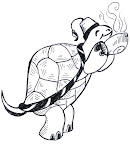 Tea-Drinking Tea Turtle, by Michelle Layland