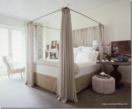 vicente wolf bedroom w canopy bed