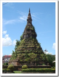 The Black Stupa Vientiane That Dam