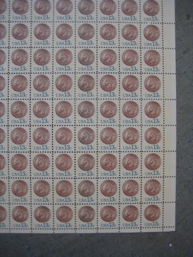 loving the penny stamps.