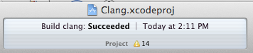 Clang build Succeeded