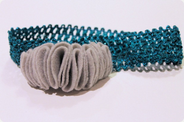 felt flower baby headband