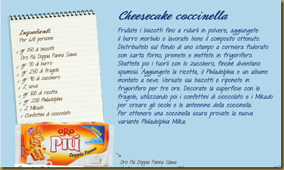 cheesecake coccinella