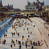 Foto do  Rideau Canal no inverno - Ottawa, Ontário, Canadá