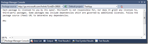 visual studio package manager console disabled visual studio package manager console disabled