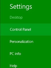 control panel in windows8 control panel in windows8