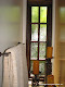 Custom made glue chip glass in multiple light window
