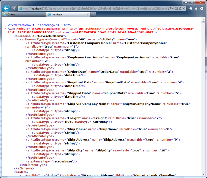 XML content produced in response to the URL specified in '*.iqy' file XML content produced in response to the URL specified in '*.iqy' file