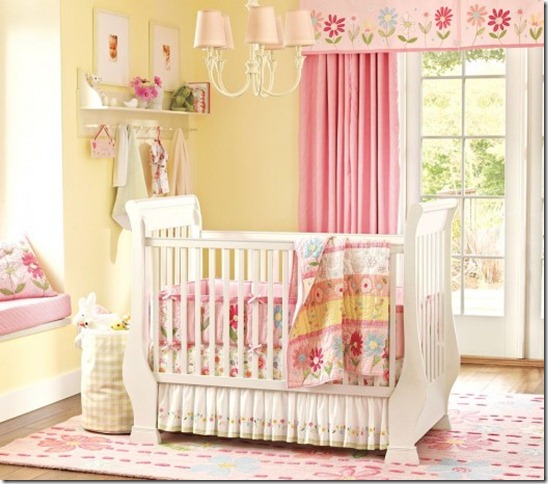 Nice-pink-bedding-for-pretty-girls-nursery-from-prottery-barn-12-524x462
