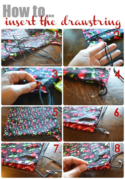 Inserting the Drawstring 1