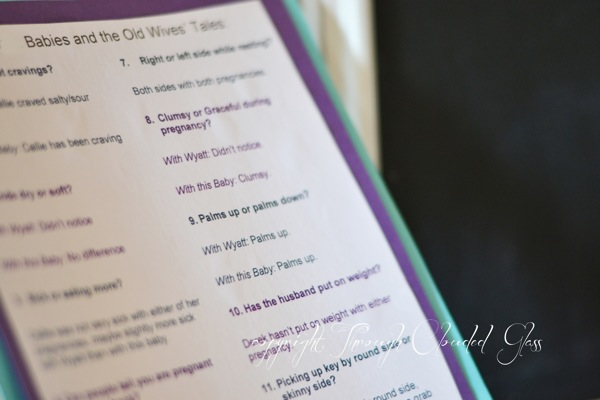 Gender Reveal Party Game Ideas | Through Clouded Glass NewImage
