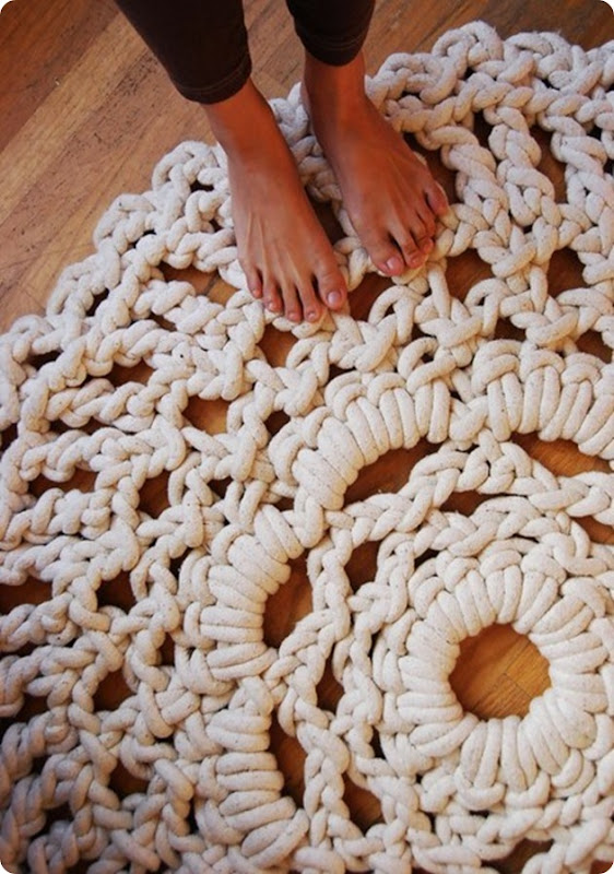 giant doily rug