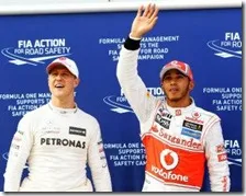 Schumacher e Hamilton