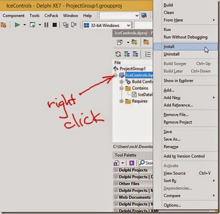 Install IceControls component Install IceControls component
